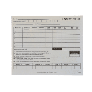 Tachograph Paper Envelopes