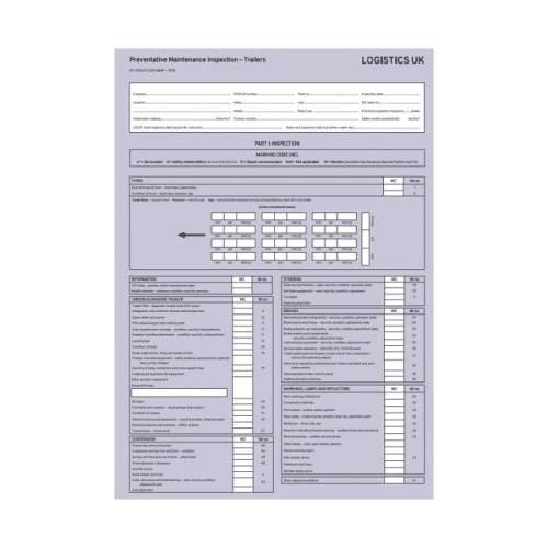 Trailer Inspection Pad