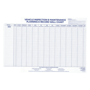 Vehicle Planning Wall Chart